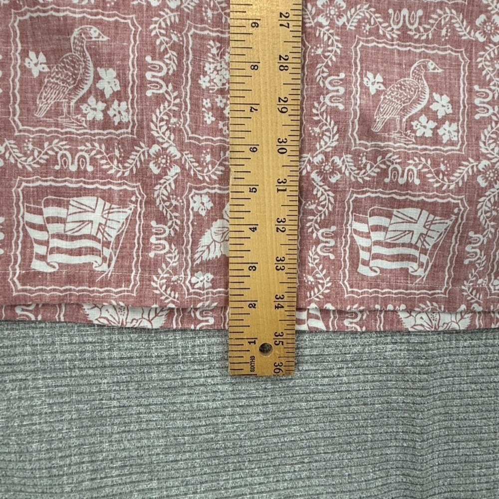 Vtg Reyn Spooner Sz 3XL Y2K Rust Red Lahaina Sailor Floral Hawaiia Kloth Popover - Picture 5 of 12